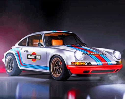 Porsche-Car-Racing-paint-by-numbers
