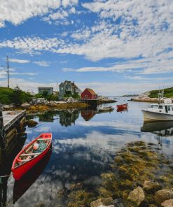 Port Island Lakescape Paint By Numbers