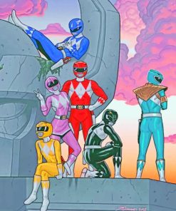 Power Rangers Heroic Adventure Paint By Numbers