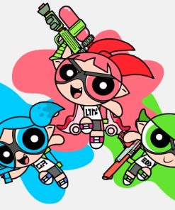 Powerpuff Girls Cartoon Paint By Numbers
