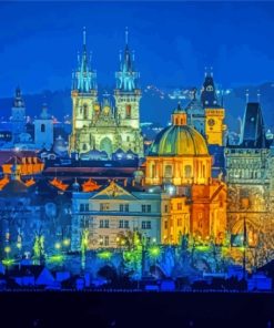 Prague Nightscapes Paint By Numbers