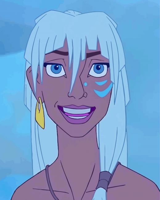 Finalizing Princess Kida Atlantis Art Painting