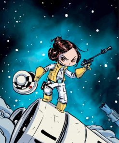 Princess Leia Baby Star Wars Paint By Numbers