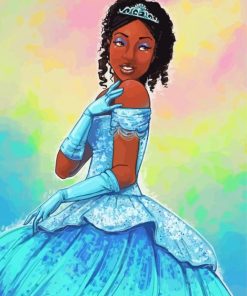 Princess Black Cinderella Fairy Tale Paint By Numbers