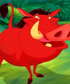 Disney Pumbaa Lion King Paint By Numbers