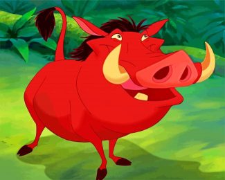 Disney Pumbaa Lion King Paint By Numbers