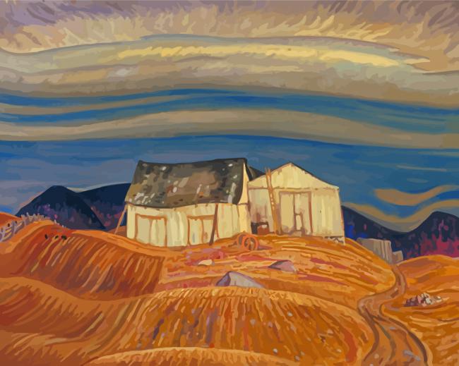 Finalizing AY Jackson Quebec Farm Art