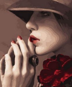 Serene Woman Painting Paint By Numbers