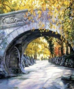 Scenic Arch Bridge Paint By Numbers