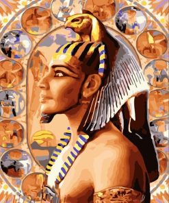 Pharaoh Egyptian Aesthetic Paint By Numbers