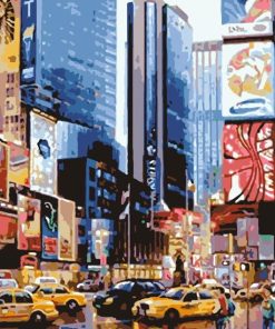 New York City Taxi Streets Paint By Numbers