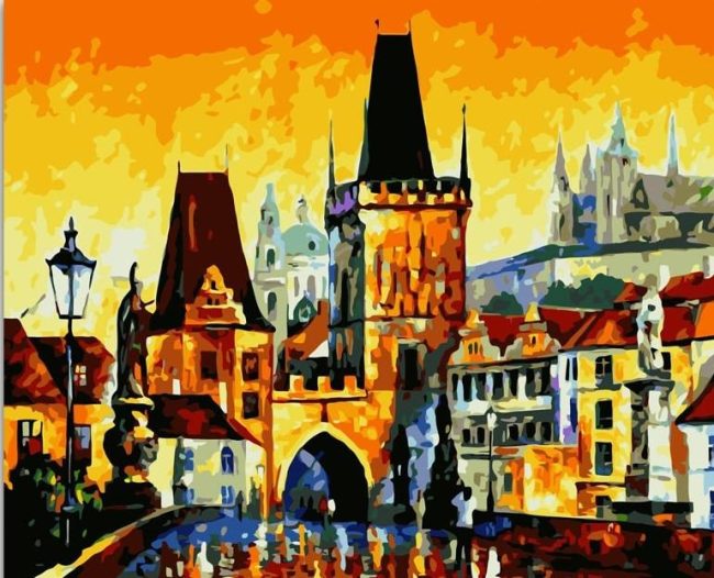 Prague Cityscape Paint By Numbers