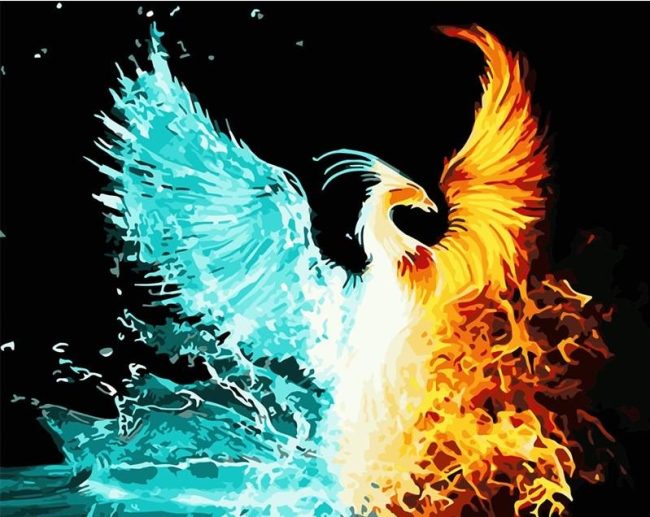 Fiery Phoenix Paint By Numbers