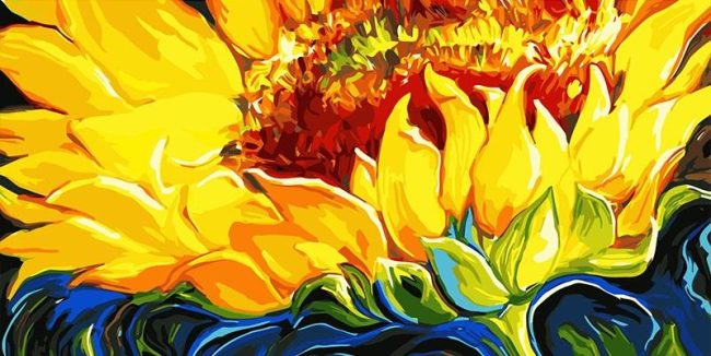 Sunflower Blooms Paint By Numbers