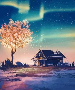 Fantasy Tree Lights Painting Kit Paint By Numbers