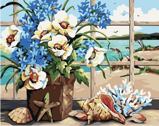 RUOPOTY-Conch-Flower-Diy-Painting-By-Numbers-Abstract-Handpainted-Painting-On-Canvas-Unique-Gift-For-Room