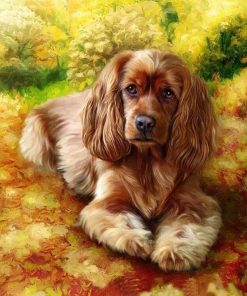Brown Dog Coloring Paint By Numbers