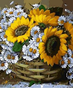 Sunflower Basket Paint By Numbers