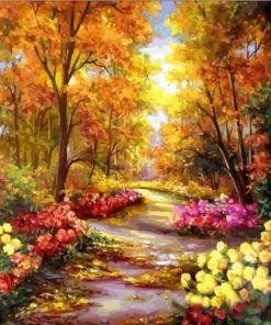 Autumn Woodland Forest Paint By Numbers
