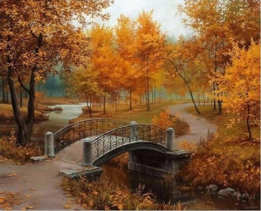 RUOPOTY-Frame-Autumn-Landscape-DIY-Painting-By-Numbers-Wall-Art-Decor-Handpainted-Oil-Painting-For-Home