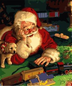 Merry Christmas Santa Art Paint By Numbers