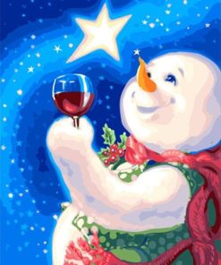 Christmas Snow Paint By Numbers