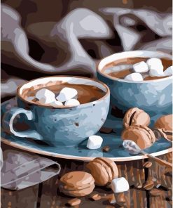Unique Coffee Kit Oil Painting Gift Paint By Numbers