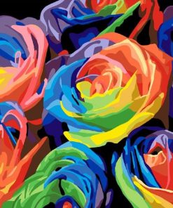 Colorful Floral Arrangement Paint By Numbers