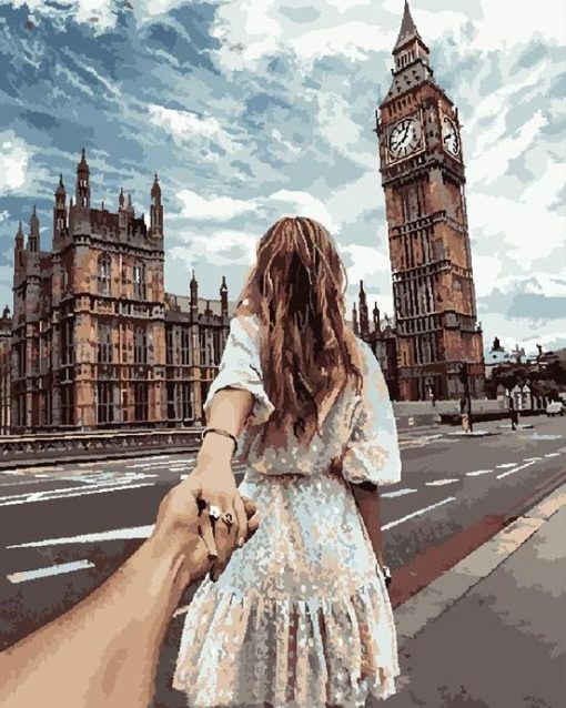 RUOPOTY-Frame-DIY-Painting-By-Numbers-Romantic-Big-Ben-Modern-Wall-Art-Picture-Hand-Painted-Oil