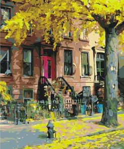 Brooklyn Brownstone Charm Paint By Numbers