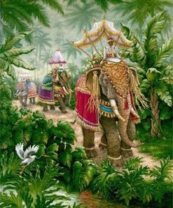 Elephant Journey Paint By Numbers