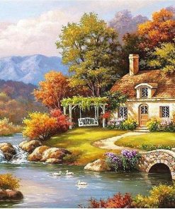 Autumn Fairyland Landscape Paint By Numbers