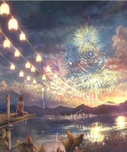 Starlit Fireworks Nights Paint By Numbers