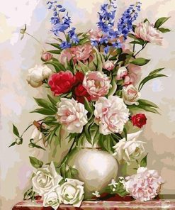 Vintage Flower Aesthetic Paint By Numbers