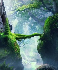 Enchanted Jungle Castle Paint By Numbers