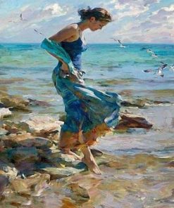 Modern Seascape Women Paint By Numbers