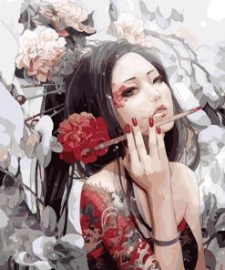 Geisha Elegance Paint By Numbers