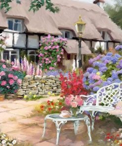House Flower Garden Paint By Numbers
