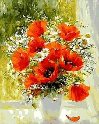 Floral Picture Paint By Numbers