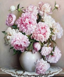 Pink Peony Bouquet Paint By Numbers