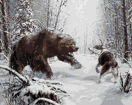RUOPOTY-Frame-Struggle-Animals-Diy-Digital-Oil-Painting-By-Numbers-Kits-Acrylic-Picture-Modern-Wall-Art