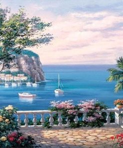Costa del Sol Mediterranean Paint By Numbers