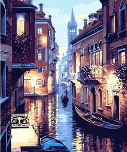 Venice Nightscape Art Paint By Numbers