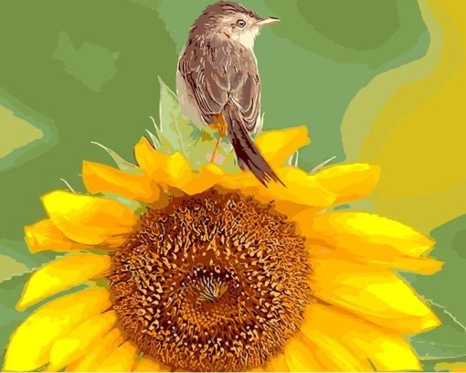 RUOPOTY-Sunflower-And-Bird-Diy-Painting-By-Numbers-Kits-Drawing-Paint-By-Numbers-Canvas-Picture-Unique