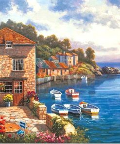 Mediterranean Blue Sea Paint By Numbers
