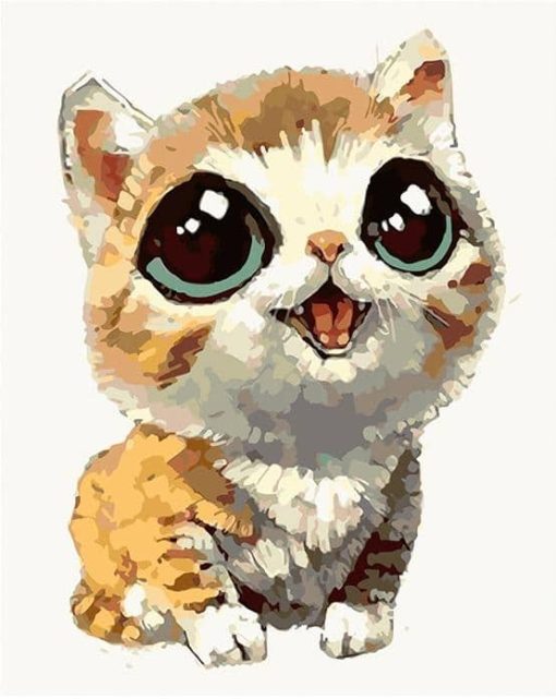 RUOPOTY-Yellow-Cat-DIY-Painting-By-Numbers-Kit-Canvas-Wall-Art-Picture-Hand-Painted-Oil-Painting