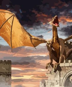 Mythical Dragon Fantasy Paint By Numbers