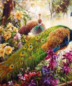 Indian Peafowl Landscapes Paint By Numbers