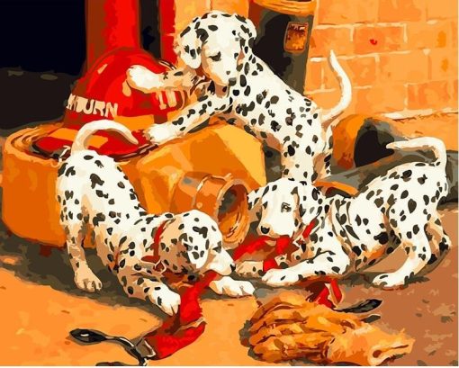 RUOPOTY-diy-frame-Dalmatians-DIY-Painting-By-Numbers-Animals-Home-Wall-Art-Canvas-Picture-Paint-By