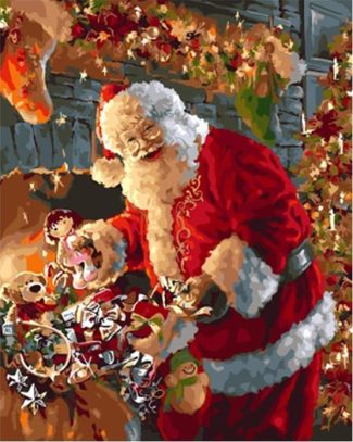 Merry Christmas Santa Paint By Numbers